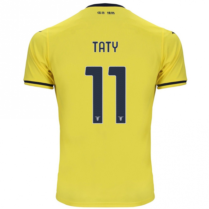 Damen Fußball Taty Castellanos #11 Gelb Auswärtstrikot Trikot 2024/25 T-Shirt Luxemburg