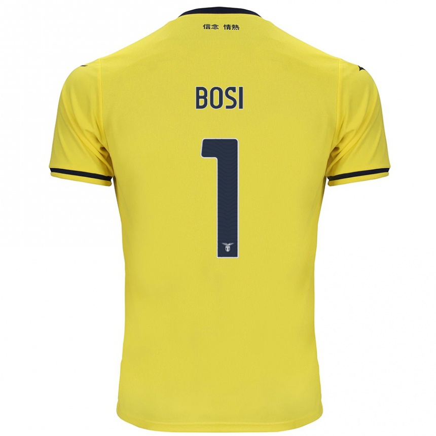 Damen Fußball Gioele Bosi #1 Gelb Auswärtstrikot Trikot 2024/25 T-Shirt Luxemburg