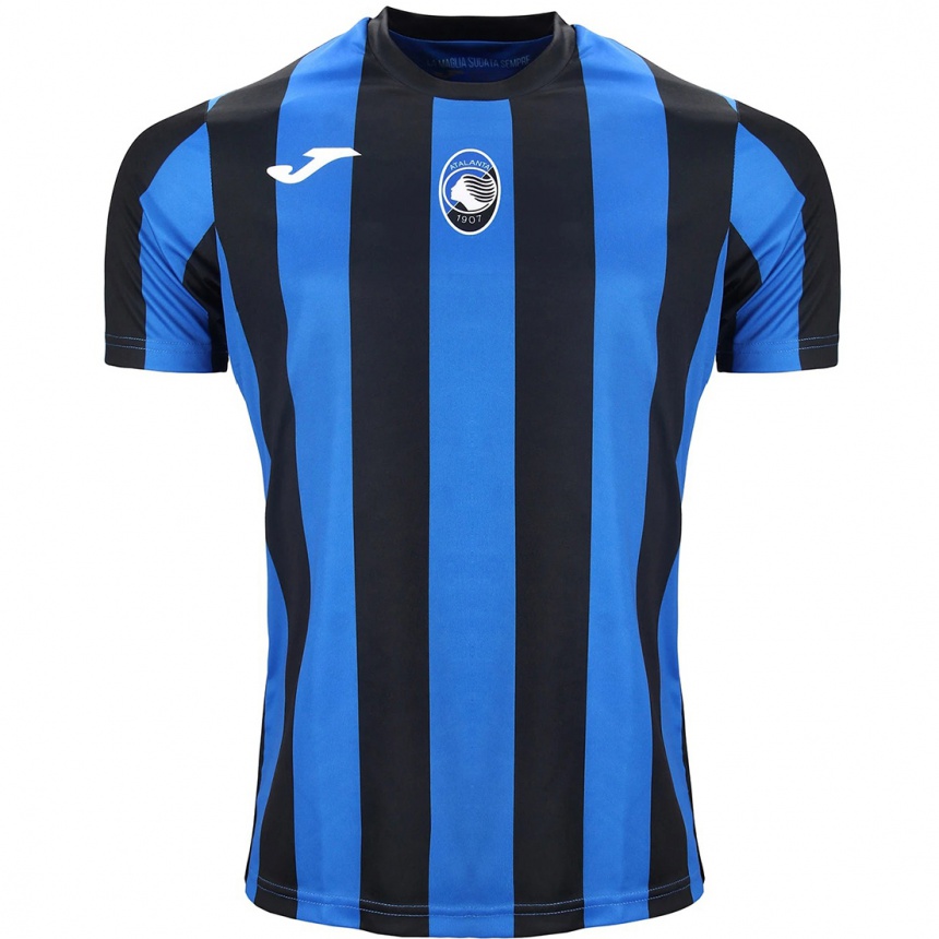 Kinder Fußball Giulia Mandelli #16 Blau Schwarz Heimtrikot Trikot 2024/25 T-Shirt Luxemburg