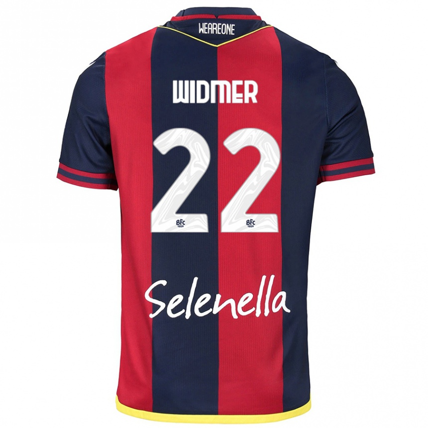 Kinder Fußball Renato Widmer D’autilia #22 Rot Königsblau Heimtrikot Trikot 2024/25 T-Shirt Luxemburg