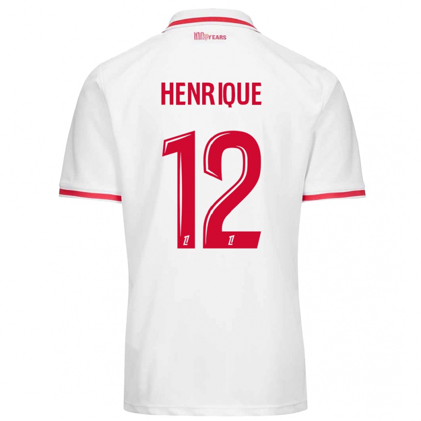 Kinder Fußball Caio Henrique #12 Weiß Rot Heimtrikot Trikot 2024/25 T-Shirt Luxemburg