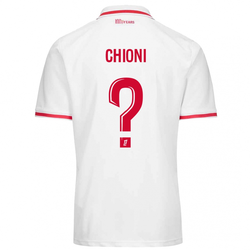 Kinder Fußball Tristan Chioni #0 Weiß Rot Heimtrikot Trikot 2024/25 T-Shirt Luxemburg