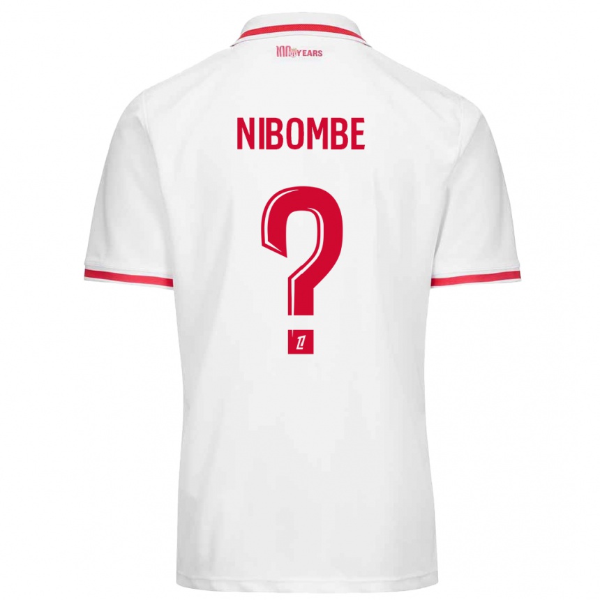 Kinder Fußball Samuel Nibombe #0 Weiß Rot Heimtrikot Trikot 2024/25 T-Shirt Luxemburg