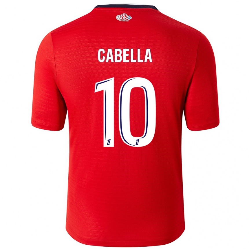 Kinder Fußball Rémy Cabella #10 Rot Weiß Heimtrikot Trikot 2024/25 T-Shirt Luxemburg