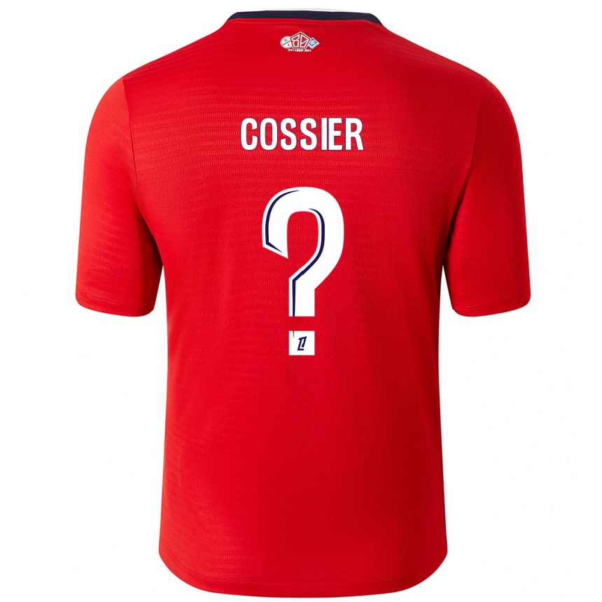 Kinder Fußball Isaac Cossier #0 Rot Weiß Heimtrikot Trikot 2024/25 T-Shirt Luxemburg