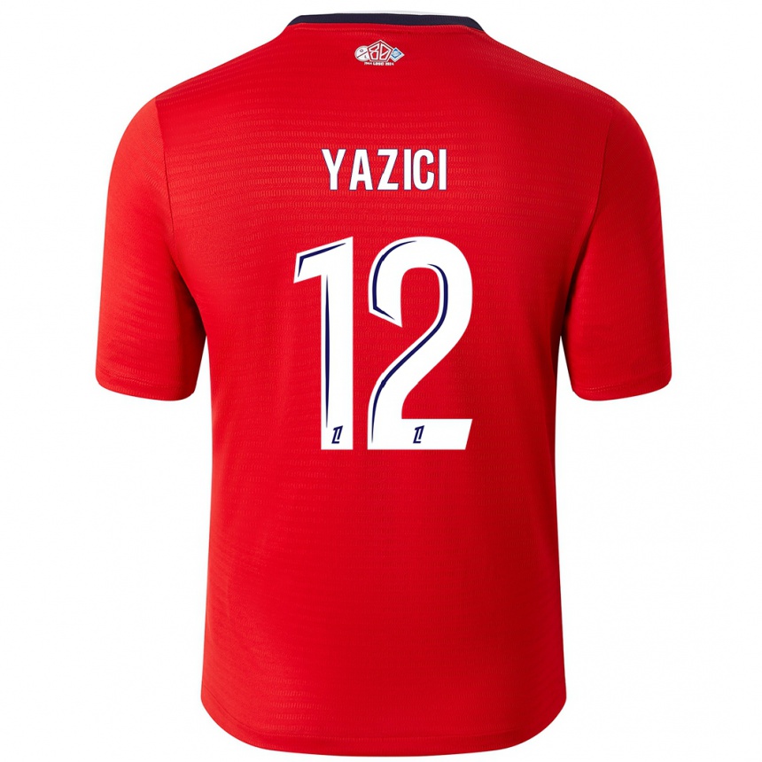 Kinder Fußball Yusuf Yazici #12 Rot Weiß Heimtrikot Trikot 2024/25 T-Shirt Luxemburg