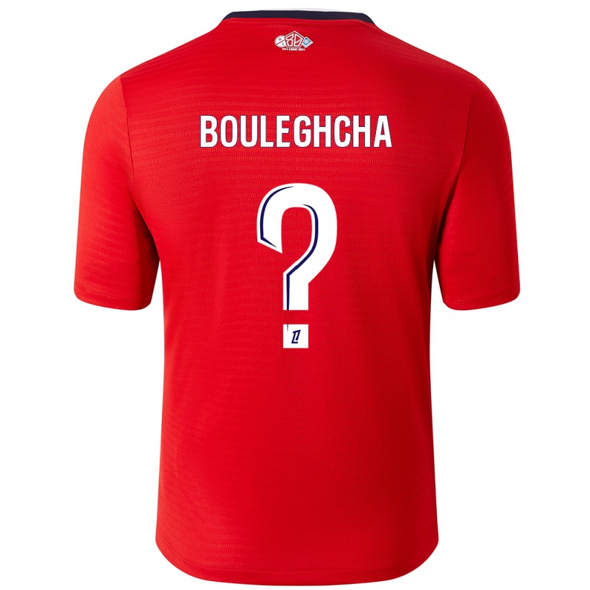 Kinder Fußball Ismail Bouleghcha #0 Rot Weiß Heimtrikot Trikot 2024/25 T-Shirt Luxemburg