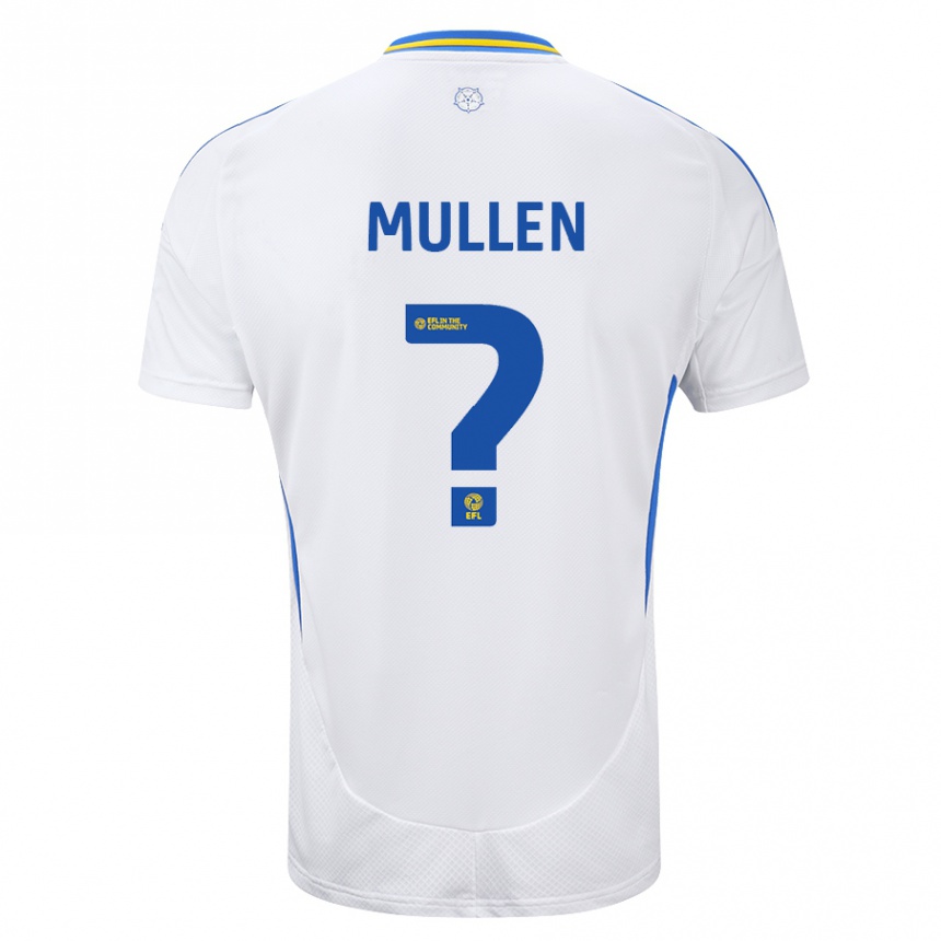 Kinder Fußball Jeremiah Chilokoa-Mullen #0 Weiß Blau Heimtrikot Trikot 2024/25 T-Shirt Luxemburg