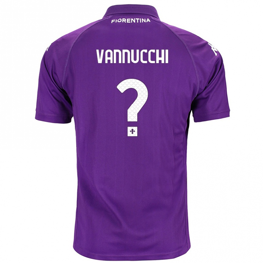 Kinder Fußball Tommaso Vannucchi #0 Violett Heimtrikot Trikot 2024/25 T-Shirt Luxemburg