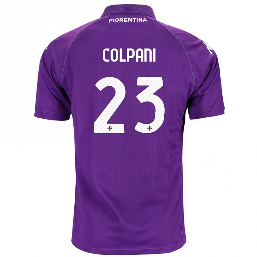 Kinder Fußball Andrea Colpani #23 Violett Heimtrikot Trikot 2024/25 T-Shirt Luxemburg