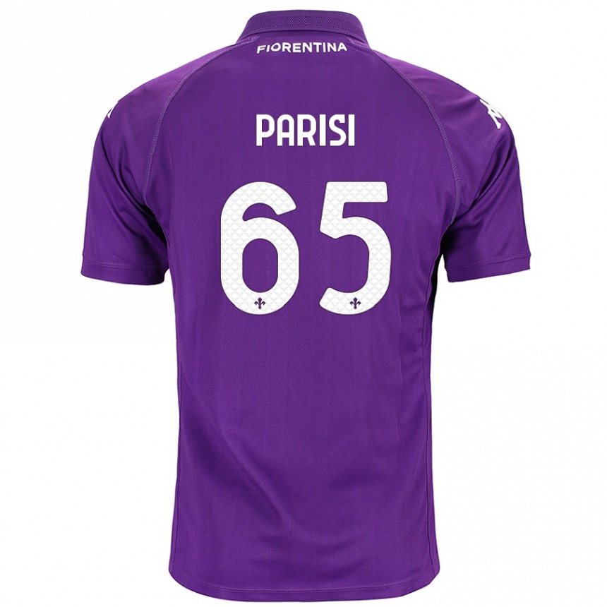 Kinder Fußball Fabiano Parisi #65 Violett Heimtrikot Trikot 2024/25 T-Shirt Luxemburg