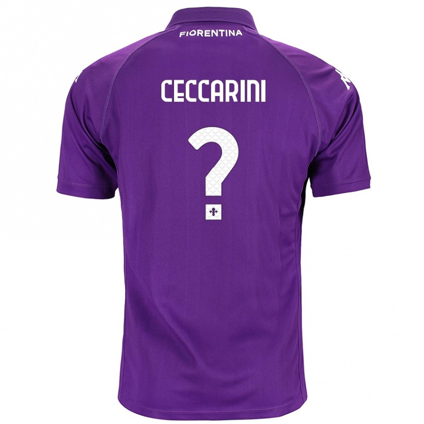 Kinder Fußball Mattia Ceccarini #0 Violett Heimtrikot Trikot 2024/25 T-Shirt Luxemburg