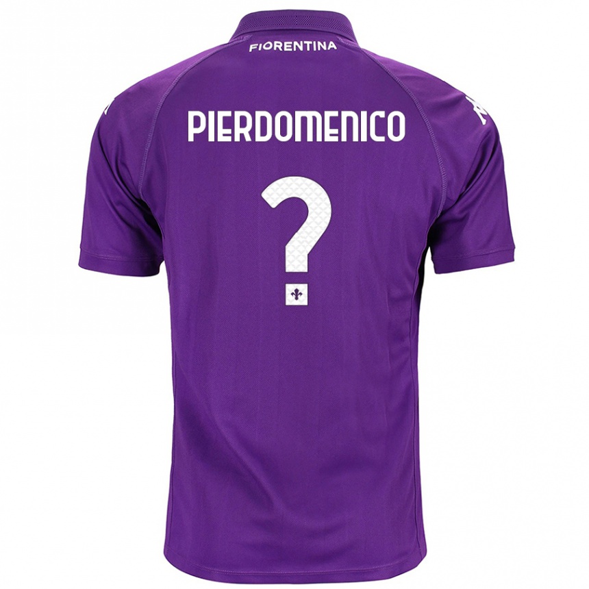 Kinder Fußball Jacopo Di Pierdomenico #0 Violett Heimtrikot Trikot 2024/25 T-Shirt Luxemburg