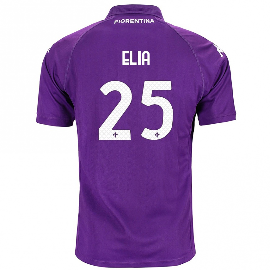 Kinder Fußball Mirko Elia #25 Violett Heimtrikot Trikot 2024/25 T-Shirt Luxemburg