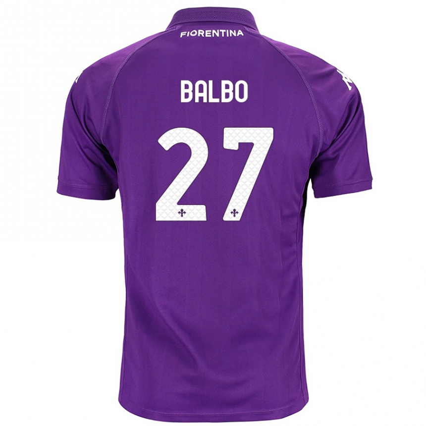 Kinder Fußball Luis Balbo #27 Violett Heimtrikot Trikot 2024/25 T-Shirt Luxemburg