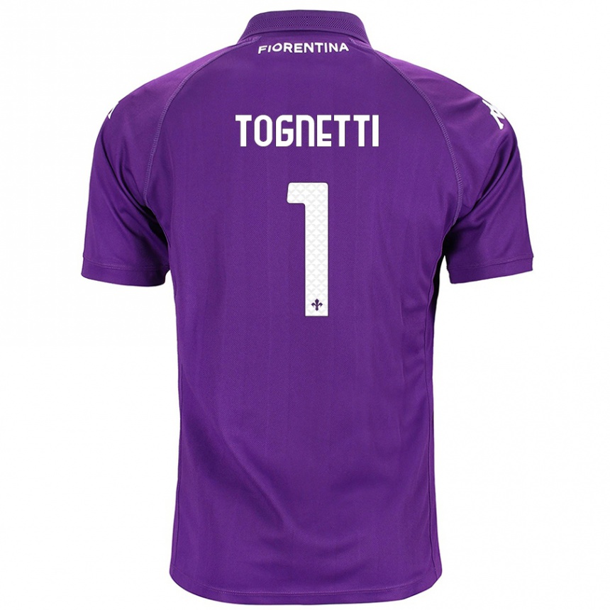 Kinder Fußball Laerte Tognetti #1 Violett Heimtrikot Trikot 2024/25 T-Shirt Luxemburg