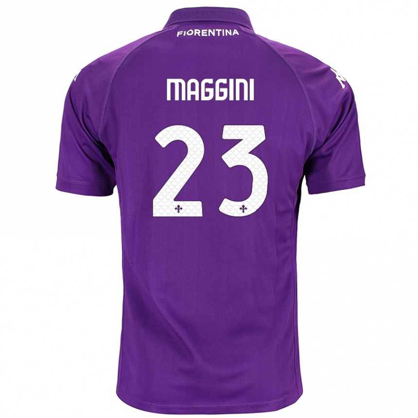 Kinder Fußball Filippo Maggini #23 Violett Heimtrikot Trikot 2024/25 T-Shirt Luxemburg