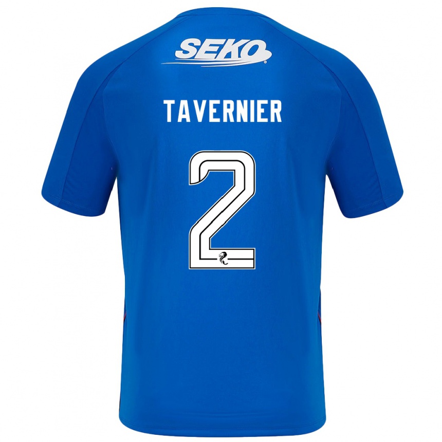 Kinder Fußball James Tavernier #2 Dunkelblau Heimtrikot Trikot 2024/25 T-Shirt Luxemburg