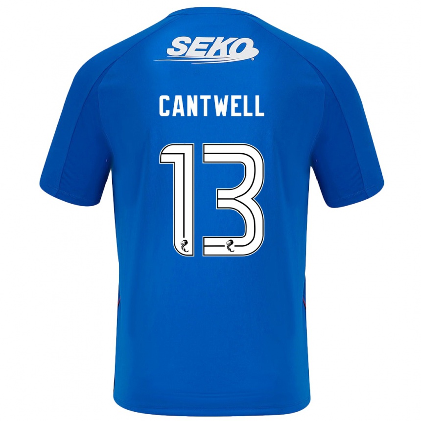 Kinder Fußball Todd Cantwell #13 Dunkelblau Heimtrikot Trikot 2024/25 T-Shirt Luxemburg