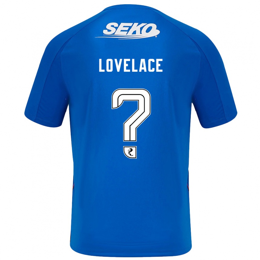 Kinder Fußball Zak Lovelace #0 Dunkelblau Heimtrikot Trikot 2024/25 T-Shirt Luxemburg