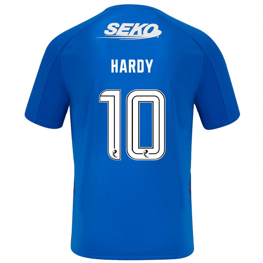 Kinder Fußball Rio Hardy #10 Dunkelblau Heimtrikot Trikot 2024/25 T-Shirt Luxemburg