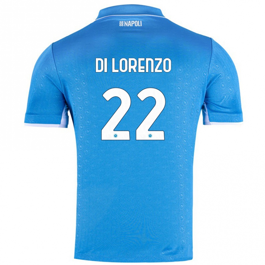 Kinder Fußball Giovanni Di Lorenzo #22 Himmelblau Heimtrikot Trikot 2024/25 T-Shirt Luxemburg