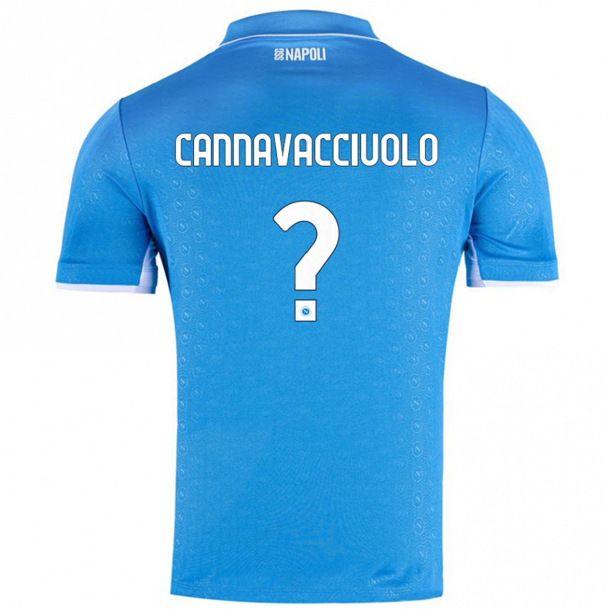 Kinder Fußball Luigi Pio Cannavacciuolo #0 Himmelblau Heimtrikot Trikot 2024/25 T-Shirt Luxemburg