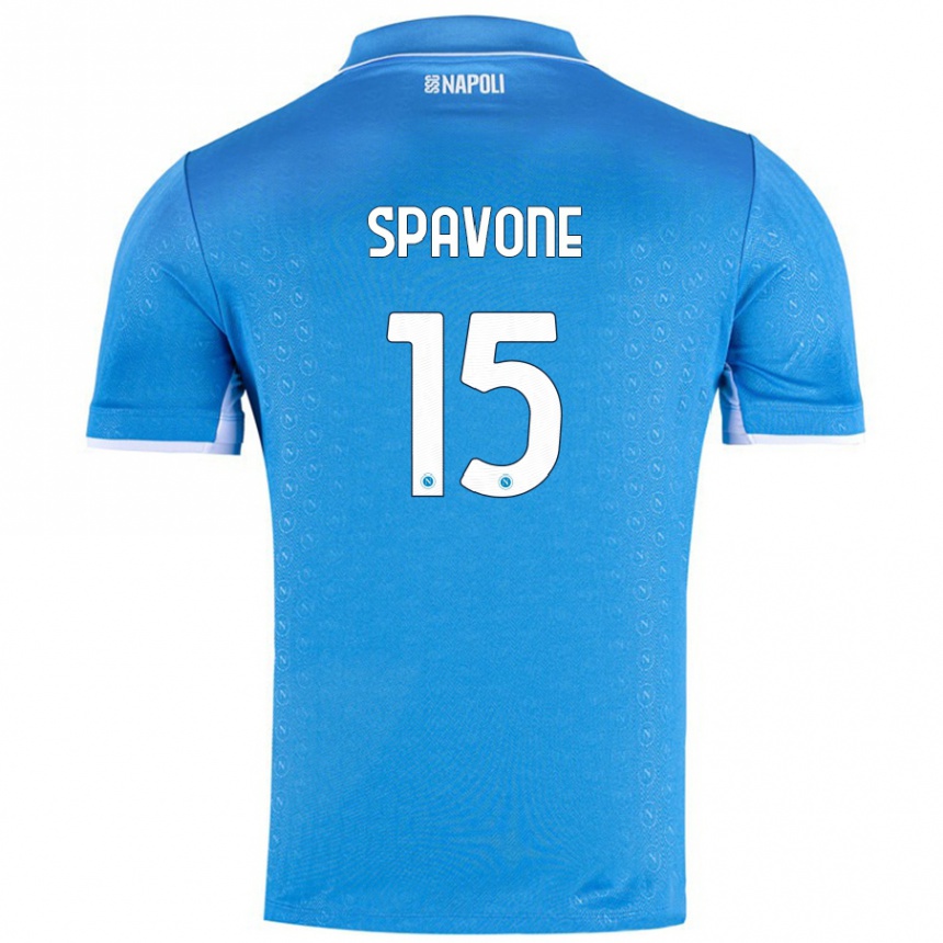 Kinder Fußball Alessandro Spavone #15 Himmelblau Heimtrikot Trikot 2024/25 T-Shirt Luxemburg