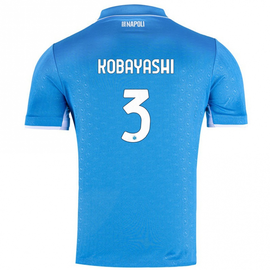 Kinder Fußball Miharu Kobayashi #3 Himmelblau Heimtrikot Trikot 2024/25 T-Shirt Luxemburg