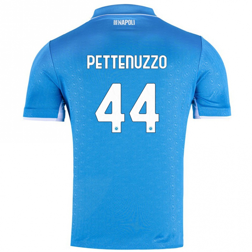 Kinder Fußball Tecla Pettenuzzo #44 Himmelblau Heimtrikot Trikot 2024/25 T-Shirt Luxemburg