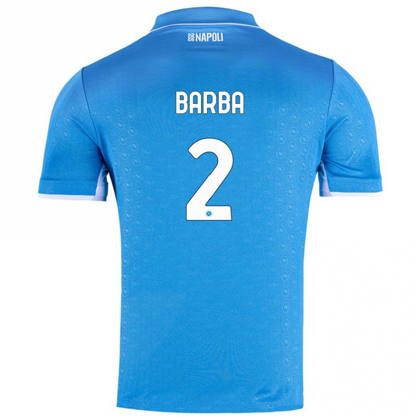 Kinder Fußball Benedetto Barba #2 Himmelblau Heimtrikot Trikot 2024/25 T-Shirt Luxemburg