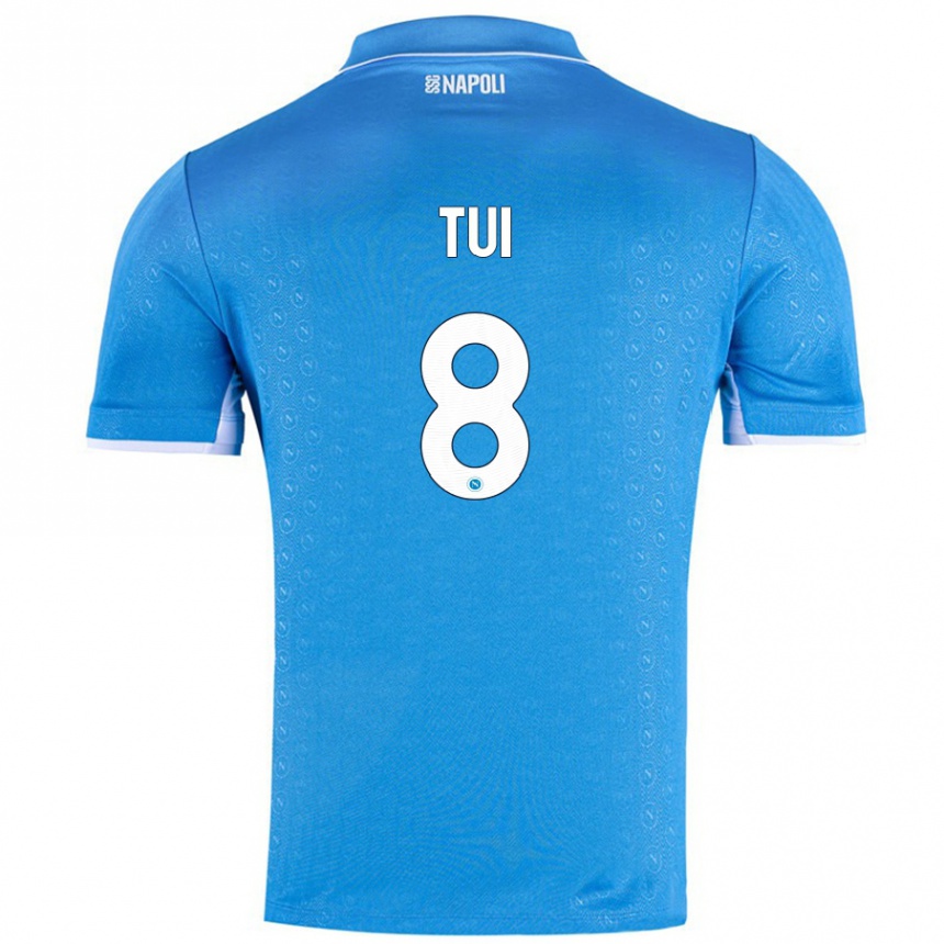 Kinder Fußball Sara Tui #8 Himmelblau Heimtrikot Trikot 2024/25 T-Shirt Luxemburg