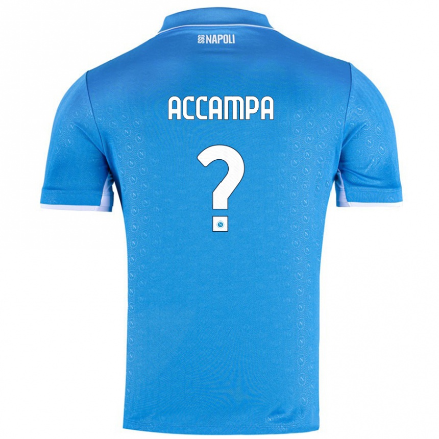 Kinder Fußball Davide Accampa #0 Himmelblau Heimtrikot Trikot 2024/25 T-Shirt Luxemburg