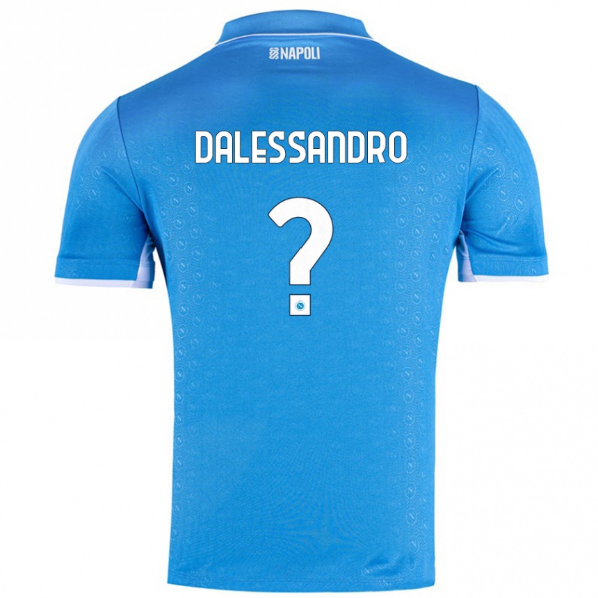 Kinder Fußball Nicola Dalessandro #0 Himmelblau Heimtrikot Trikot 2024/25 T-Shirt Luxemburg