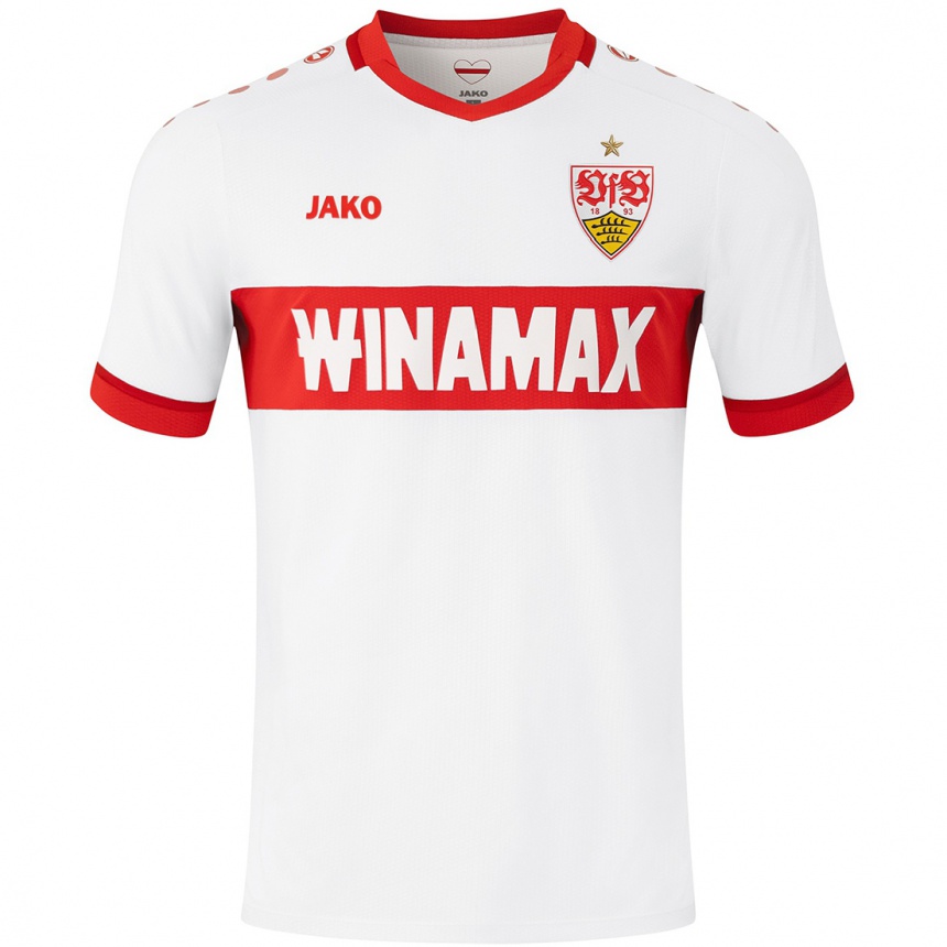 Kinder Fußball Giannis Boziaris #23 Weiß Rot Heimtrikot Trikot 2024/25 T-Shirt Luxemburg