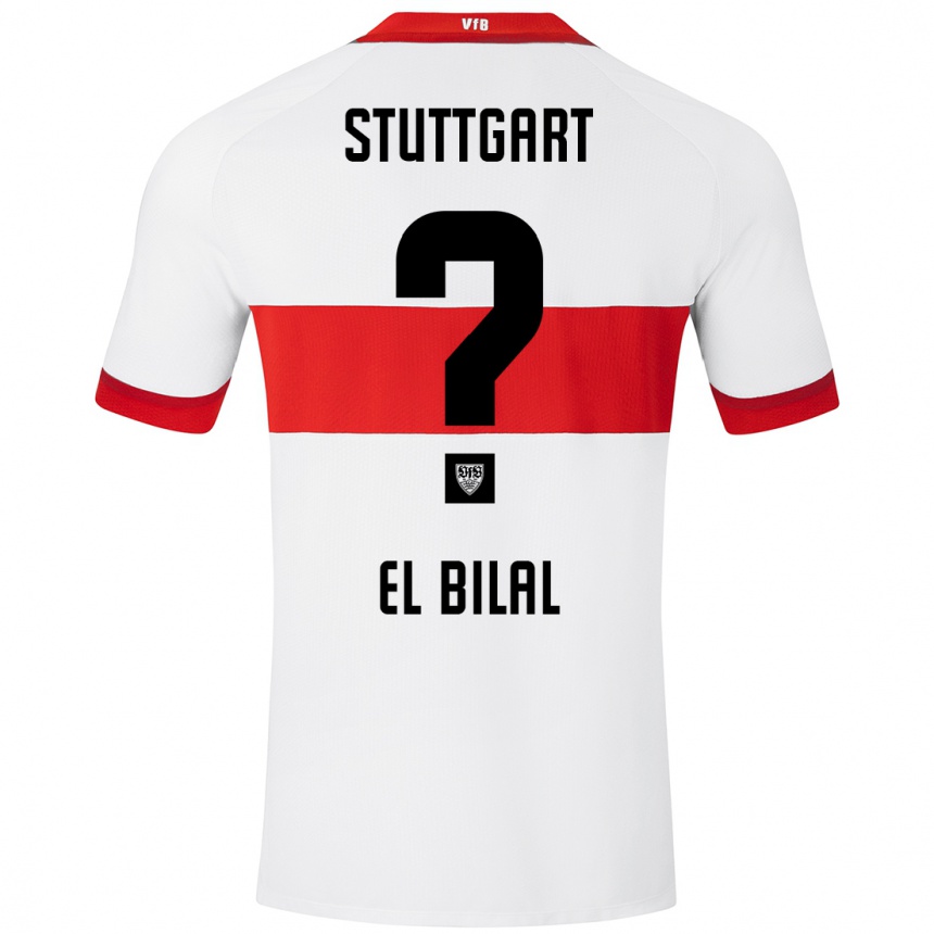 Kinder Fußball El Bilal Touré #0 Weiß Rot Heimtrikot Trikot 2024/25 T-Shirt Luxemburg