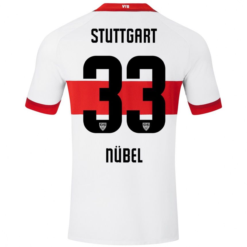 Kinder Fußball Alexander Nübel #33 Weiß Rot Heimtrikot Trikot 2024/25 T-Shirt Luxemburg