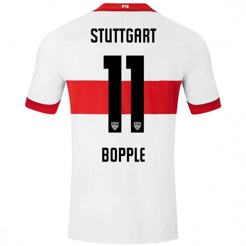 Kinder Fußball Teresa Böpple #11 Weiß Rot Heimtrikot Trikot 2024/25 T-Shirt Luxemburg