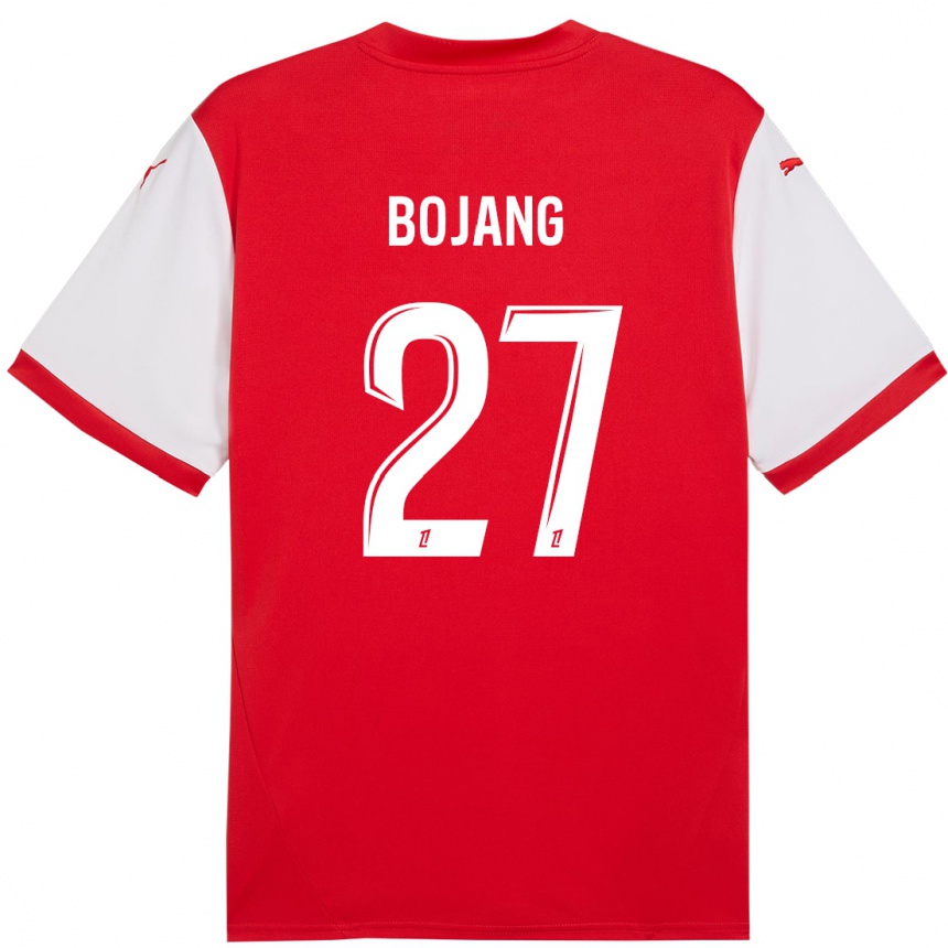 Kinder Fußball Adama Bojang #27 Rot Weiß Heimtrikot Trikot 2024/25 T-Shirt Luxemburg