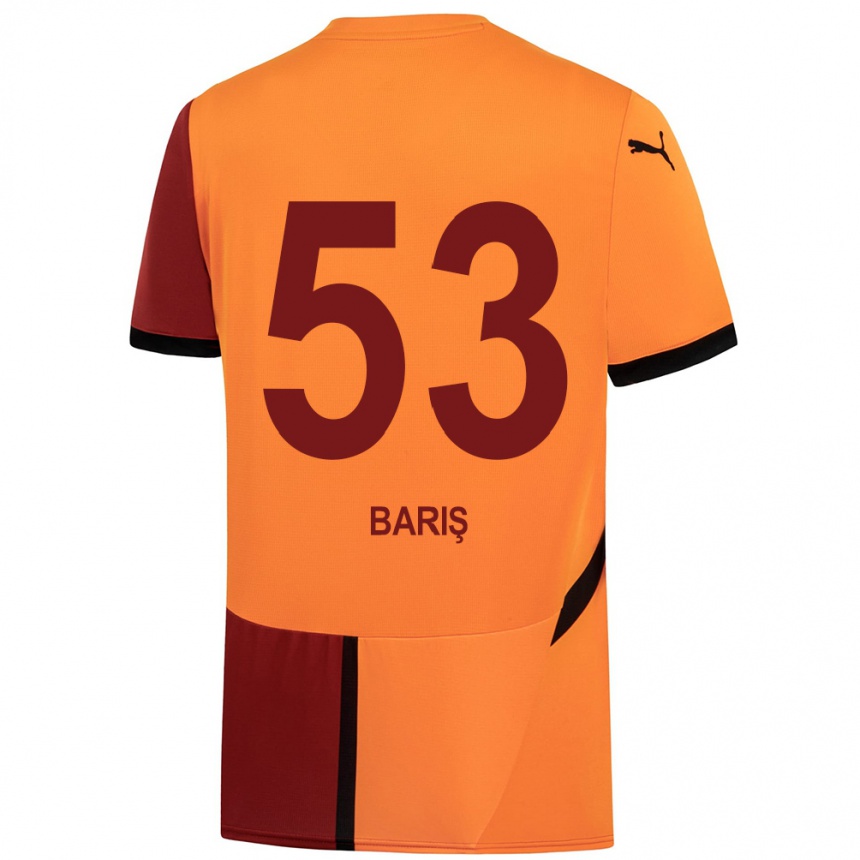 Kinder Fußball Barış Alper Yılmaz #53 Gelb Rot Heimtrikot Trikot 2024/25 T-Shirt Luxemburg