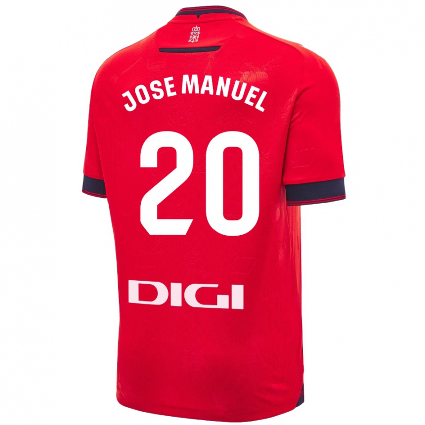 Kinder Fußball José Manuel Arnáiz #20 Rot Weiß Heimtrikot Trikot 2024/25 T-Shirt Luxemburg