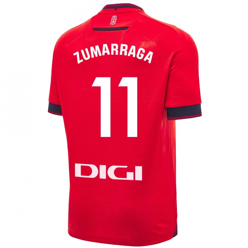 Kinder Fußball Aitana Zumárraga Garde #11 Rot Weiß Heimtrikot Trikot 2024/25 T-Shirt Luxemburg