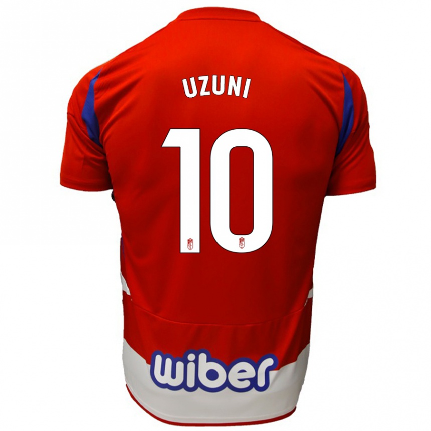 Kinder Fußball Myrto Uzuni #10 Rot Weiß Blau Heimtrikot Trikot 2024/25 T-Shirt Luxemburg