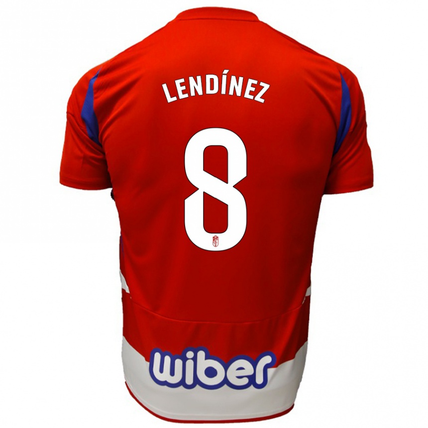 Kinder Fußball Juanma Lendínez #8 Rot Weiß Blau Heimtrikot Trikot 2024/25 T-Shirt Luxemburg