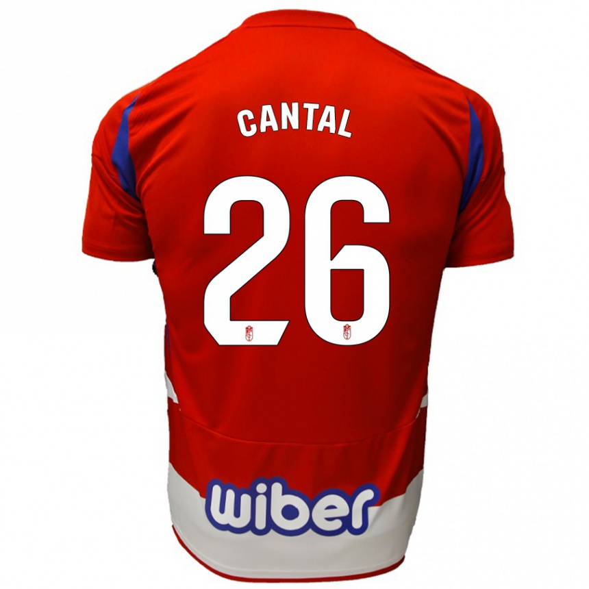 Kinder Fußball Paco Cantal #26 Rot Weiß Blau Heimtrikot Trikot 2024/25 T-Shirt Luxemburg