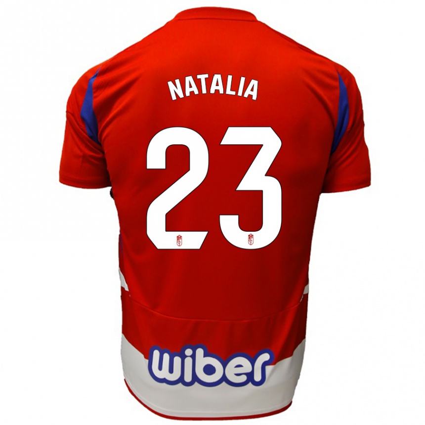 Kinder Fußball Natalia #23 Rot Weiß Blau Heimtrikot Trikot 2024/25 T-Shirt Luxemburg