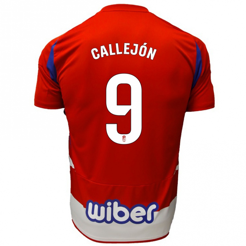 Kinder Fußball José Callejón #9 Rot Weiß Blau Heimtrikot Trikot 2024/25 T-Shirt Luxemburg