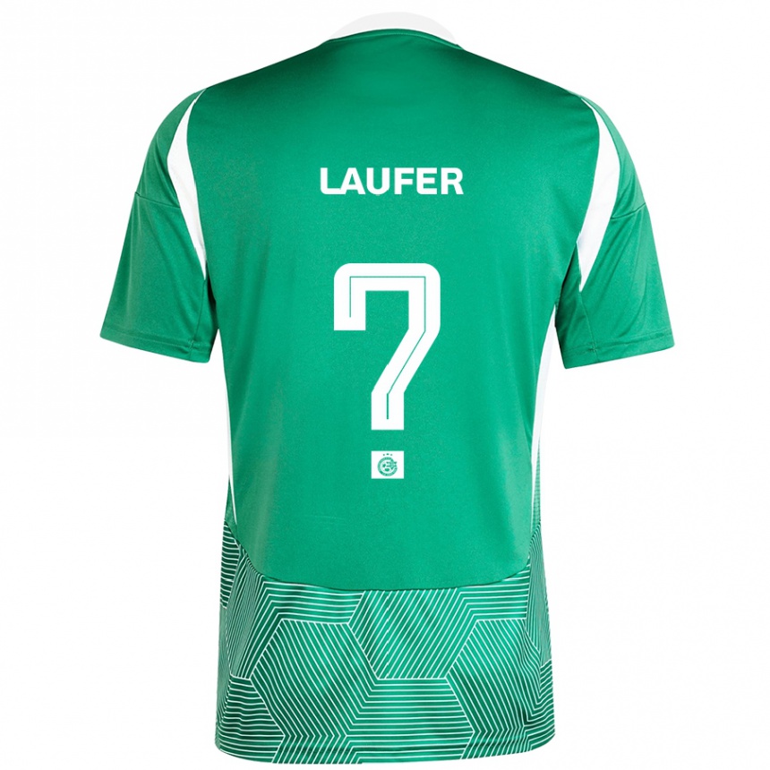 Kinder Fußball Ronny Laufer #0 Grün Weiß Heimtrikot Trikot 2024/25 T-Shirt Luxemburg