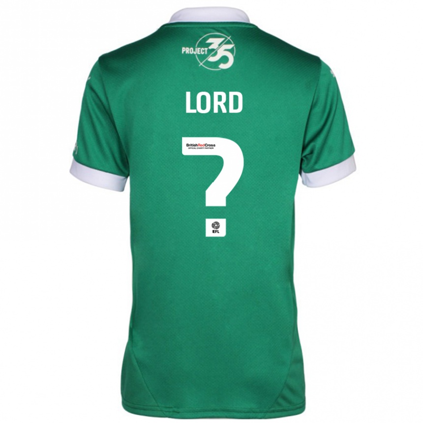 Kinder Fußball Sam Lord #0 Grün Weiß Heimtrikot Trikot 2024/25 T-Shirt Luxemburg