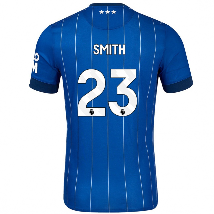 Kinder Fußball Abbi Smith #23 Marineblau Heimtrikot Trikot 2024/25 T-Shirt Luxemburg